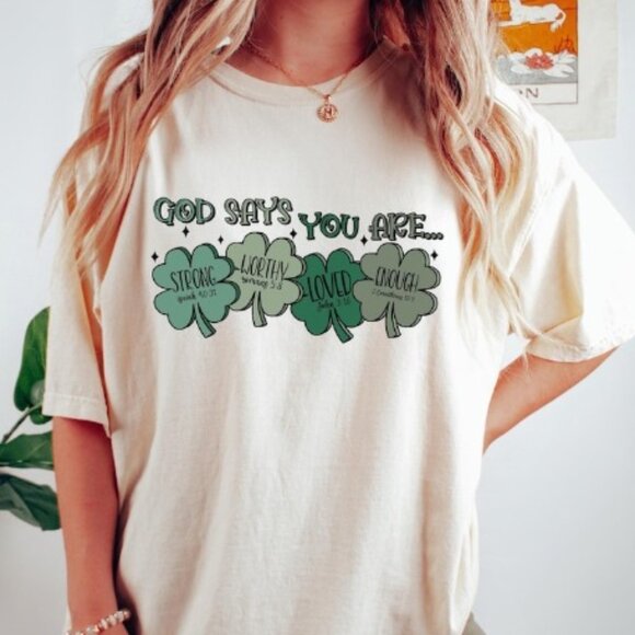 Tops - Says You Are Strong T-shirt, St Patrick's Day Tee